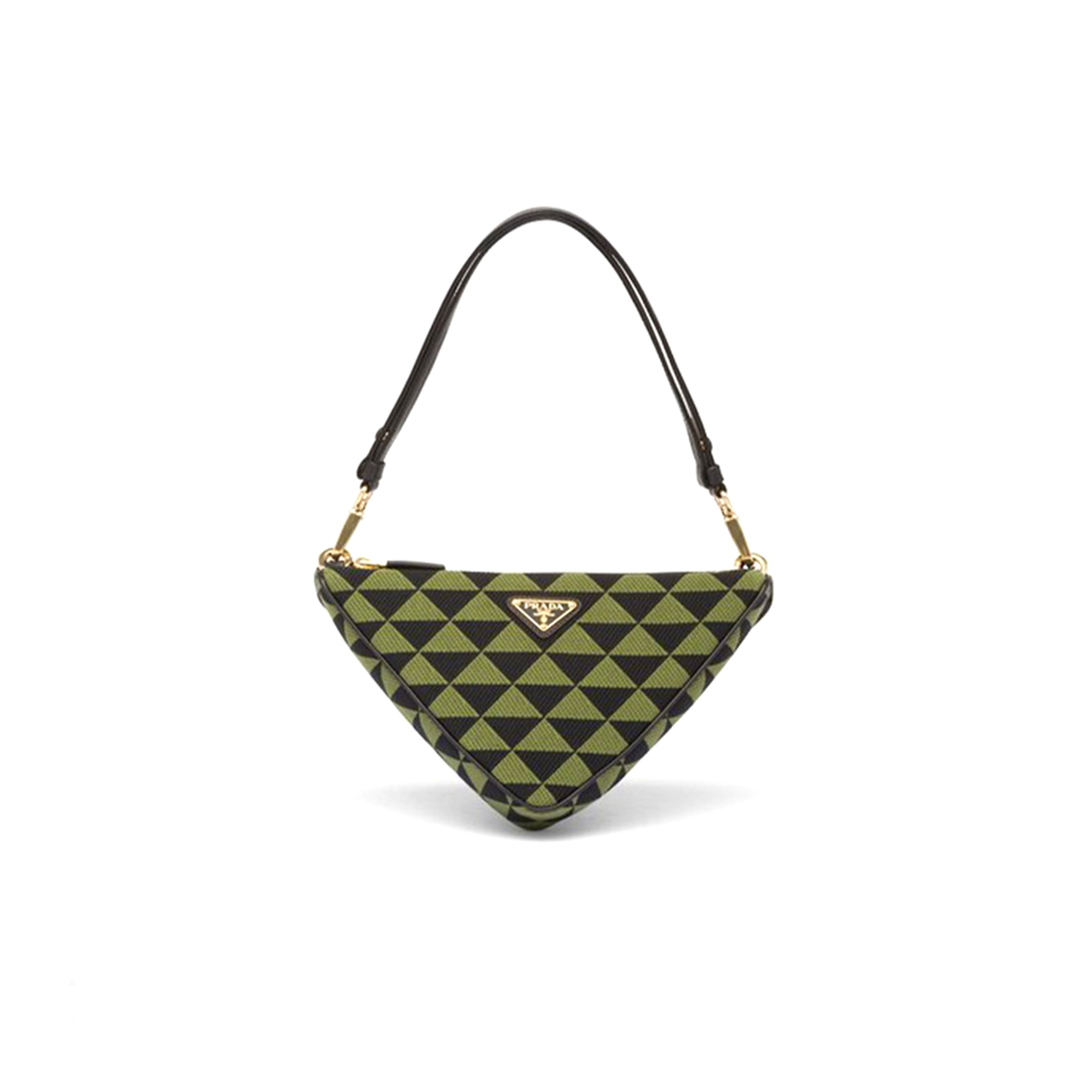 PRADA TRIANGOLO JACQUARD SYMBOLE TRIANGLE BAG 1BC543 (27*14*6.5cm) 